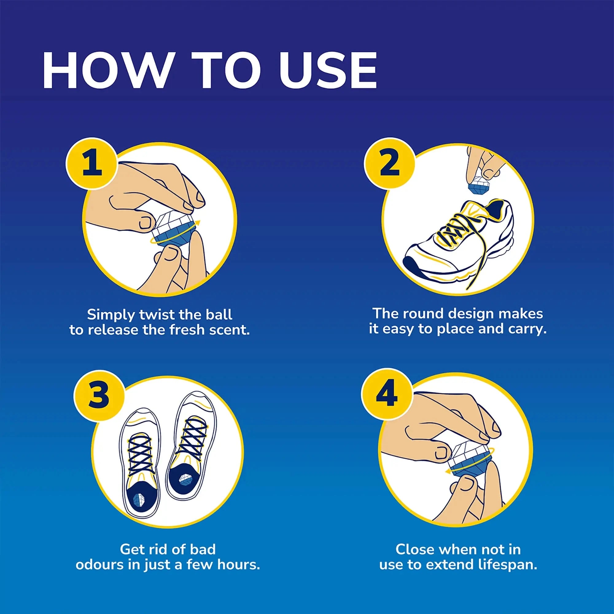 Scholl Aid Shoe Deodoriser Balls