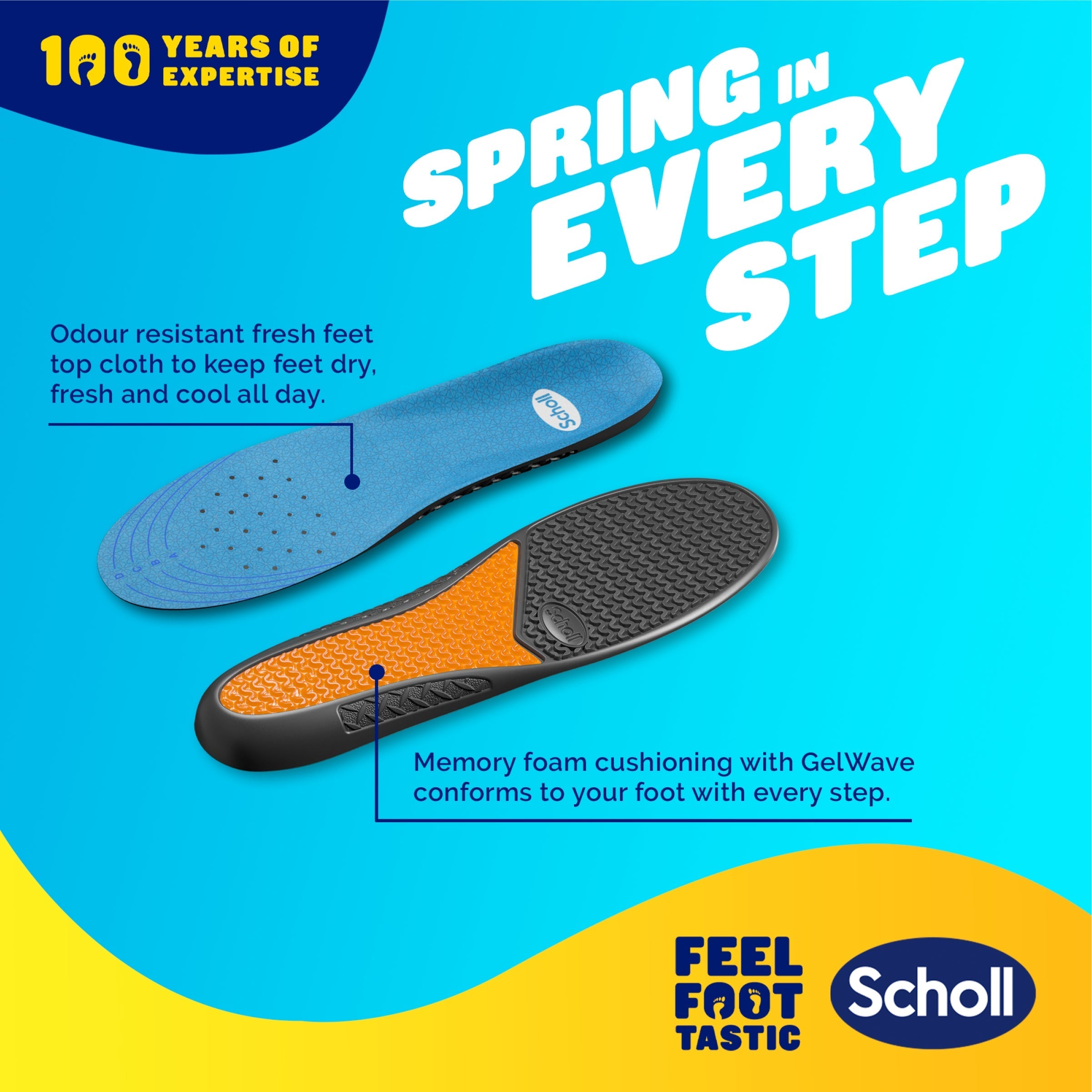 Scholl Insoles 3.5 -7.5 GelActiv™ Work & Boot Insoles Small
