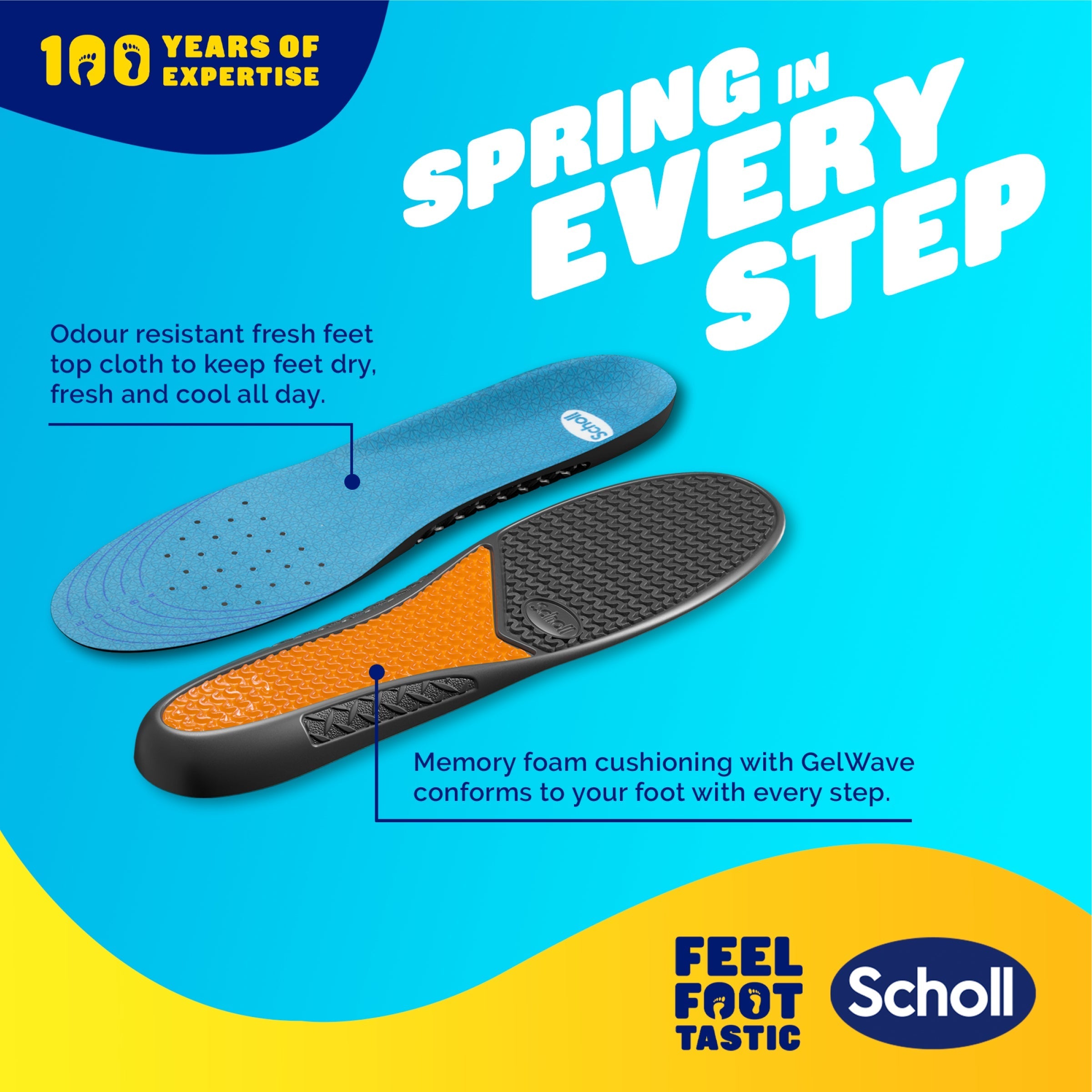 Scholl Insoles 7 -12 GelActiv™ Work & Boot Insoles Large
