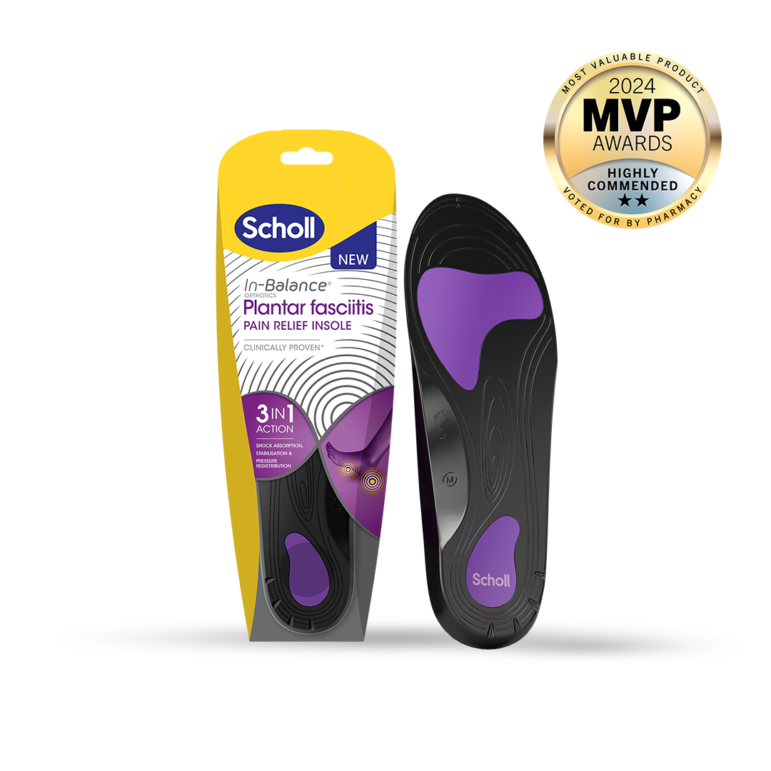 Scholl Insoles M (7 – 8.5) Plantar Fasciitis Pain Relief Insoles Medium