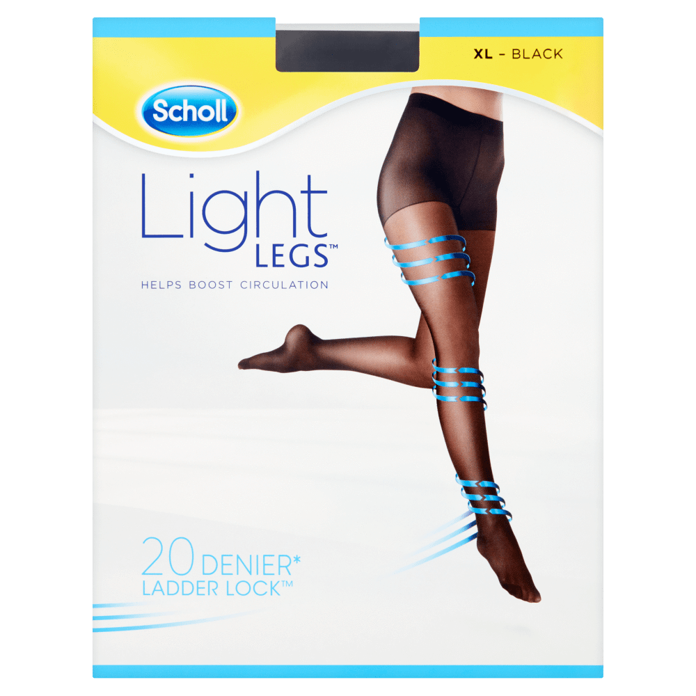 Scholl Tights Scholl Light Legs 20 Den Black L - HIDDEN